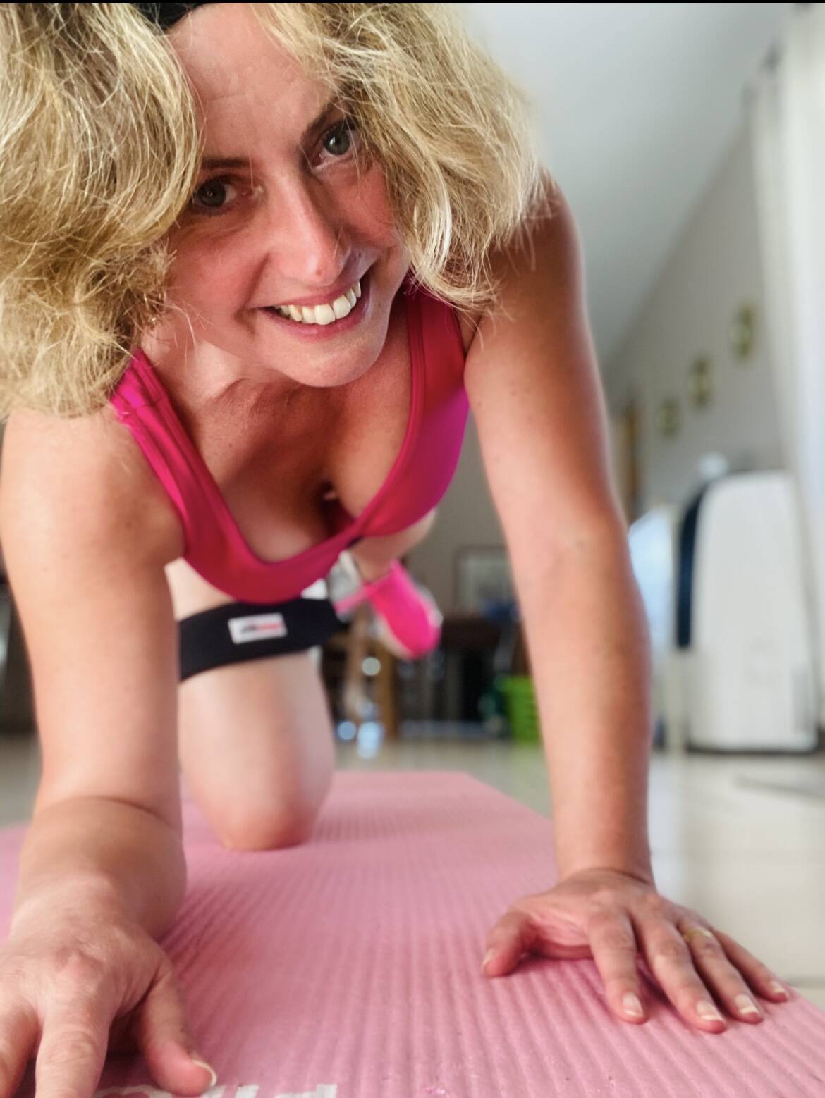 Céline Dumercq en cours de Pilates à Peyrehorade